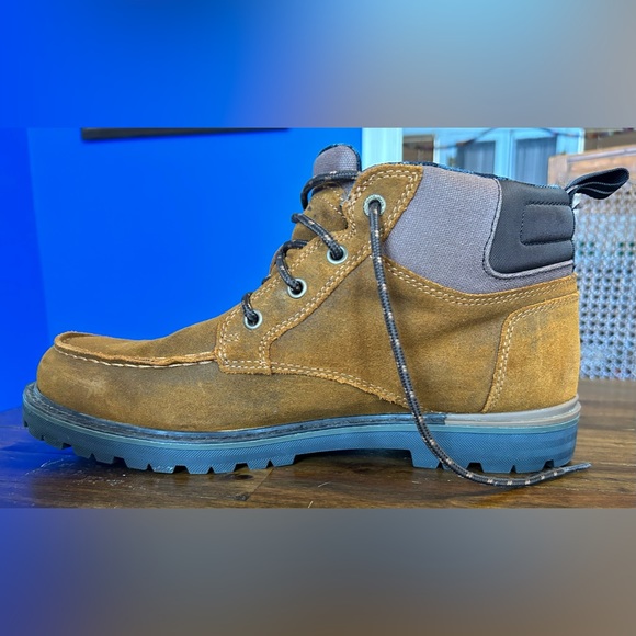 Toms Shoes Toms Hawthorne Waterproof Boot In Brown Suede Size Mens